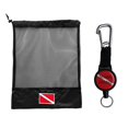 thumbnail image 1 of Soporte de clip retráctil shamjiam para retractor de equipo de buceo y Bolsa de malla acero inoxidable, 1 of 9