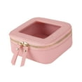 thumbnail image 3 of Bolsa de Maquillaje Organizador Cosmético Transparente para Elementos Esenciales Del Automóvil Cosas de Moda rosa, 3 of 8