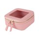 thumbnail image 3 of Pequeña bolsa de maquillaje para mujeres bolsas cosméticas portátiles con cremallera dorada Clear Teen Girl Regalo de moda Bag Multipropiors Travel Bag rosa, 3 of 10
