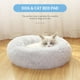 thumbnail image 5 of Cama redonda de felpa esponjosa para mascotas, cama para gatos con calentamiento automático, almohadilla para gatos, 5 of 8