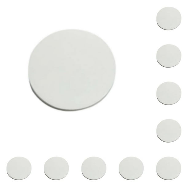 10 pegatinas de ventosa Bearachild lavables y reutilizables gel de sílice 6 cm Blanco