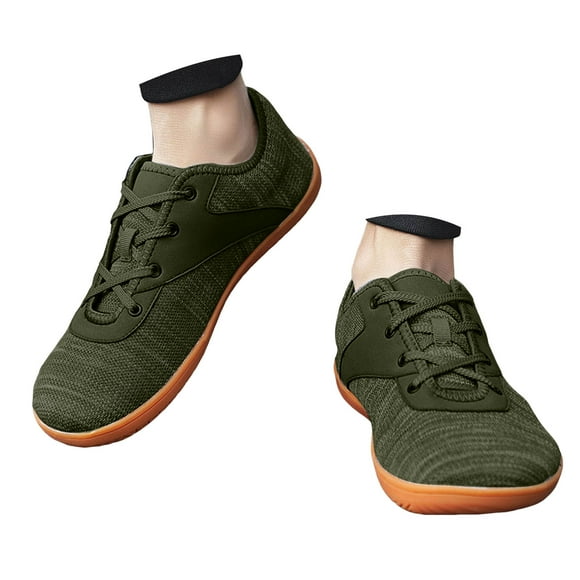 Mepaouo Men's Slip on Barefoot Walking Shoes Wide Toe Box Zero Drop Sole Minimalist Running Sneakers