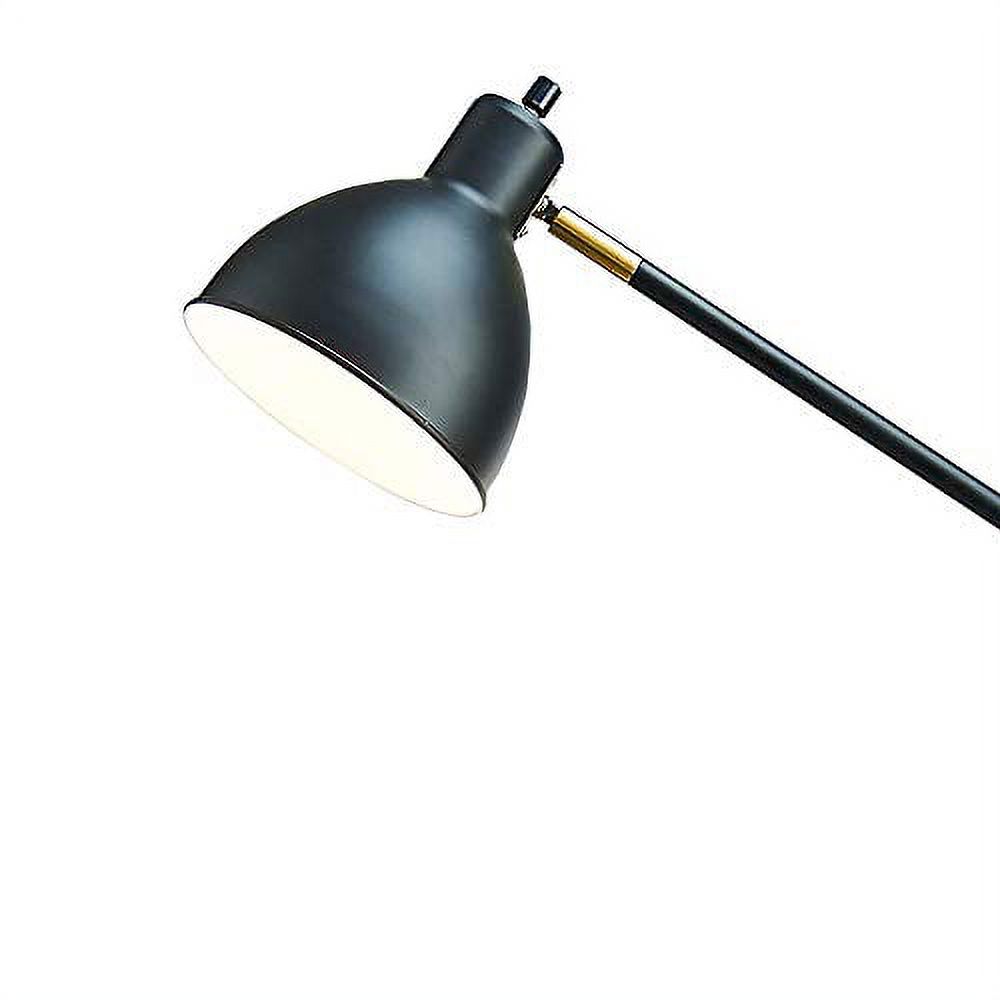 Catalina Lighting Lennon 54.5'' Floor Lamp with Black Metal Dome Shade Industrial Floor Light Fixture for Living Room, Bedroom or Office, Black