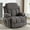 Gray#A, variant on Power Recliner Chair for Adults, UHOMEPRO Swivel Recliner Chair with Massage and Heat, Manual Nursery Rocker Chair Sofa with USB Port, Modern Living Room Lounge Chair with Side Pockets, Gray