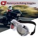 thumbnail image 2 of Gafas de montar para motocicleta plegables de PC PU esponja para motocross, bicicleta de tierra, ATV, lente multicolor, marco blanco plateado, 2 of 6