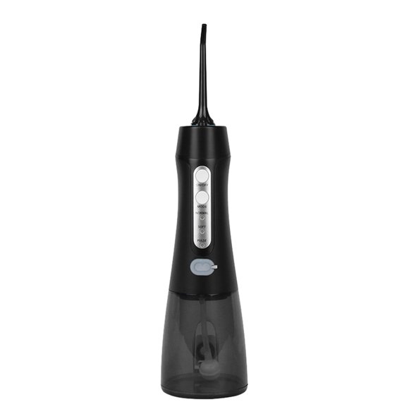 Xihbxyly Irrigador Bucal con 3 Modos de Limpieza, Resistencia Al Agua Ipx8, Depósito de Gran Capacidad de 300 Ml, Boquilla Giratoria de 360°, Batería Recargable, Ideal para Viajes y Uso Doméstico, Id