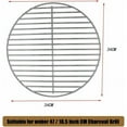 thumbnail image 2 of Stainless Steel Charcoal Grate, 13.5 Inch Diameter, Max Airflow For Consistent Cooking, Easy Installation For Weber Charcoal Grills, Heavy Duty Construction, Safe And Healthy,, 2 of 3