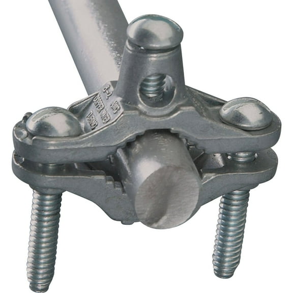 GROUND ROD CLAMP SILVER 6X4 INCH