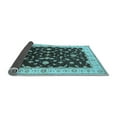 thumbnail image 2 of Ahgly Company Indoor Rectangle Oriental Light Blue Traditional Area Rugs, 6' x 9', 2 of 4