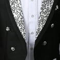 thumbnail image 7 of Men's Dress Tuxedo Suit Performance Clothes Dinner Party Wedding Blazer Suit Jacket Four-Piece Suit, 7 of 7
