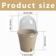 thumbnail image 2 of Yucurem 10Pcs Seedling Cup Plant Growing Cup Versatile Gardening Supplies Gardening Supplies (8cm Side Hole), 2 of 10