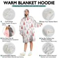 thumbnail image 5 of Wearable Oversized Blanket,Red Christmas Tree Pattern Wearable Blanket Hoodie for Adults,Cozy Hooded Blankets with Super Pockets,Super Warm Fuzzy Pullover for Women & Men, 5 of 6