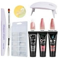 thumbnail image 1 of Nail Glue 3 Colors Quick-dry Manicure Tools UV Nail Lamp Nail Molds Nail Extension Set, 1 of 6
