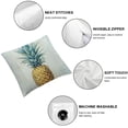 thumbnail image 6 of PIKWEEK Pillow Covers Summer Colorful Fresh Pineapple Tropical Fruit Cotton  Throw Pillow Case Cushion Cover Outdoor Home Couch Decorative Set of 2 Multiple specifications, 6 of 7