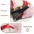 thumbnail image 6 of Round Rugs 3.3Ft, Pink Red Santa Christmas Round Area Rug Washable Indoor Throw Carpet, Xmas Snowflake Watercolor Soft Non Slip Circle Rug for Laundry Room Patio Home Decor Aesthetic, 6 of 8