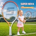 thumbnail image 2 of 19/21/23/25 Inch Carbon Fibre Tennis Racket, Professional Beginners High Quality, Lightweight & Durable, Already Threaded, Best Gifts for Son & Daughter, Fostering A Love of Sport, 2 of 12
