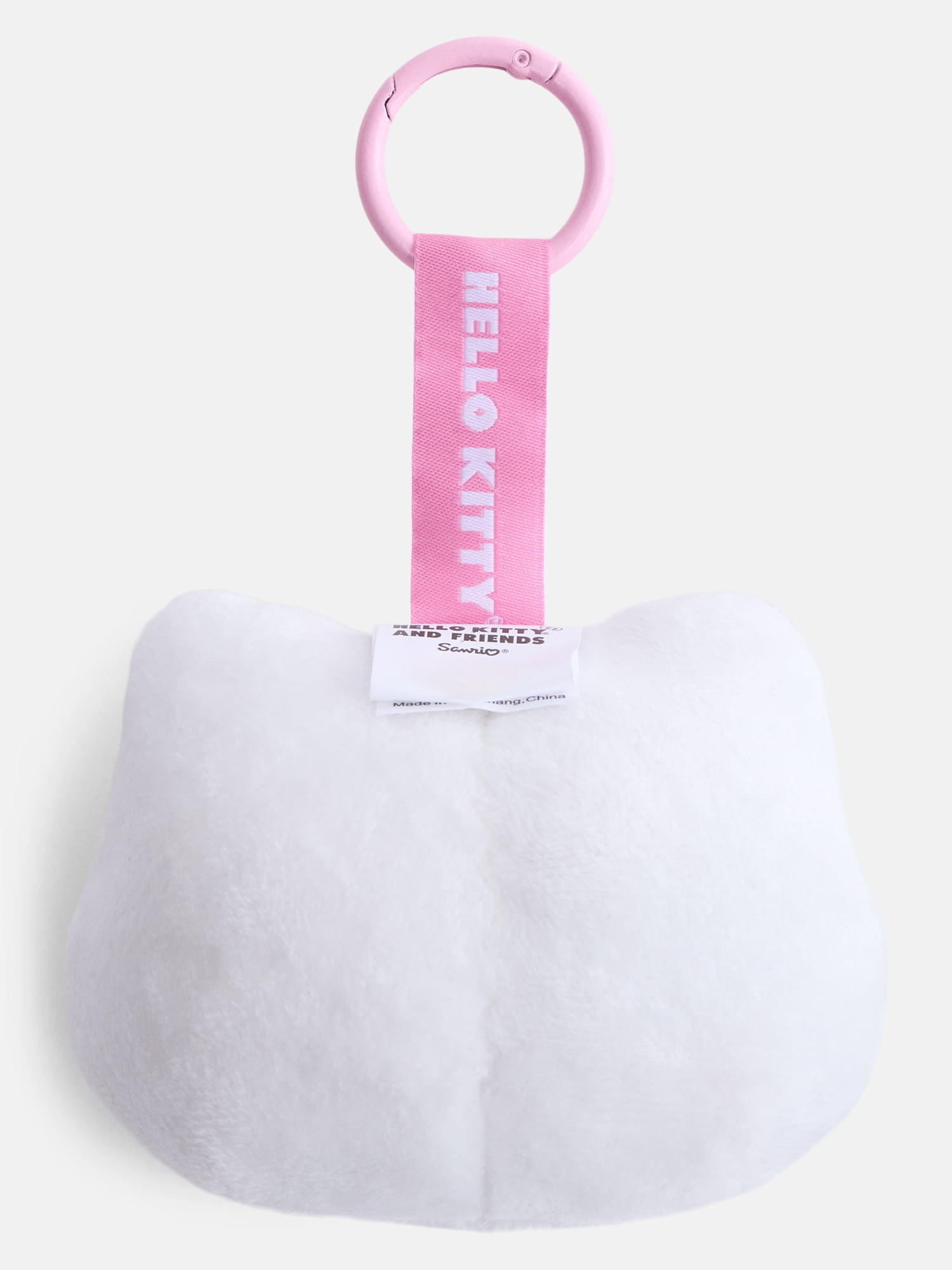 Hello Kitty Girls' Plush Bag Charm, White