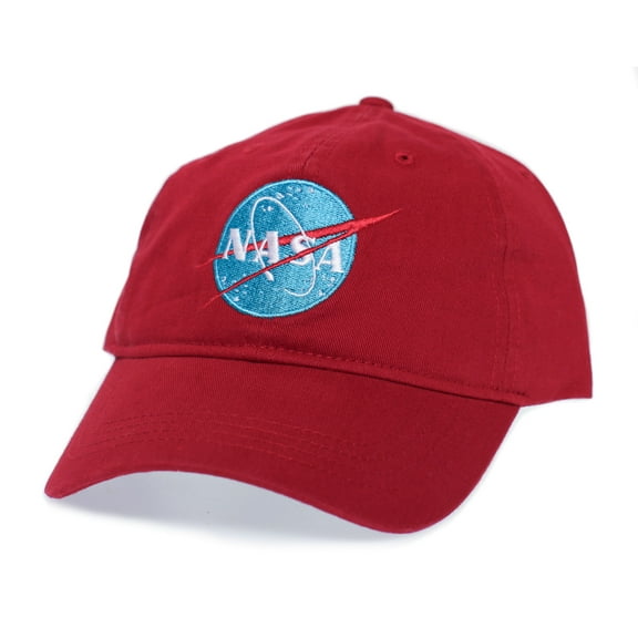 Casey Newton NASA Tomorrowland Embroidered Unisex adult Dad Hat Cap Red