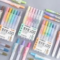 thumbnail image 1 of Hermoso y Encantador Iluminador de Colores Suaves, con Punta Suave, Color No Permeable, Secado Rápido, Fácil de Sostener, 6 Juegos, 90 Ml, 1 of 7