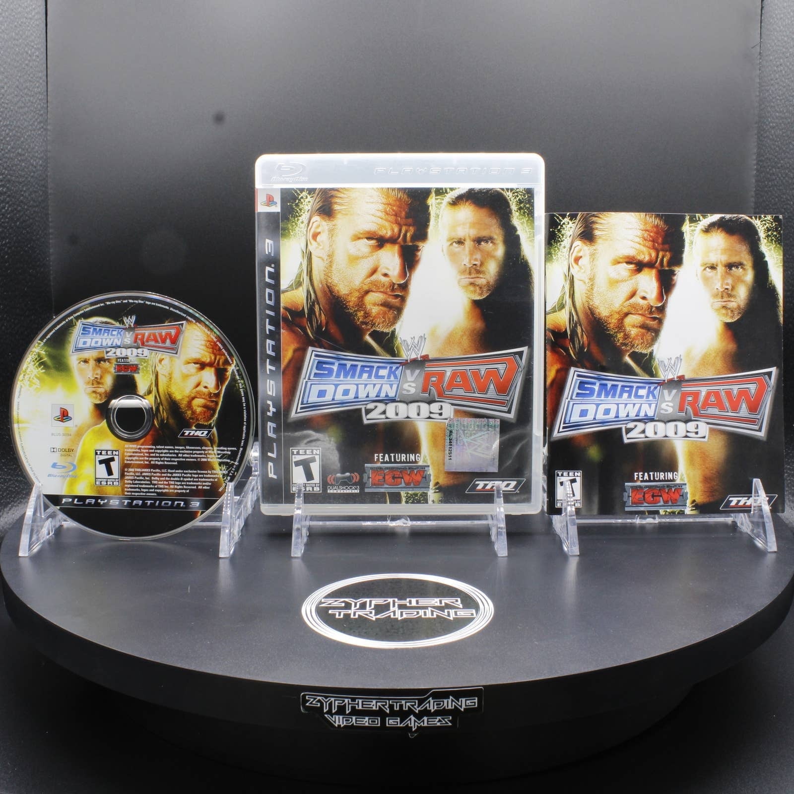 新品未開封　PS3  WWE2009 4点セット販売 WWE SmackDown vs. RAW 2009 - PlayStation 3 Wrestling Game with