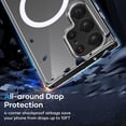 thumbnail image 4 of Guardian  for Samsung Galaxy S23 Ultra Case [ Grade Drop Tested] [Compatible with MagSafe] Hard Back & Soft Edge case for Galaxy S23 Ultra 5G 6.8', Clear, 4 of 11