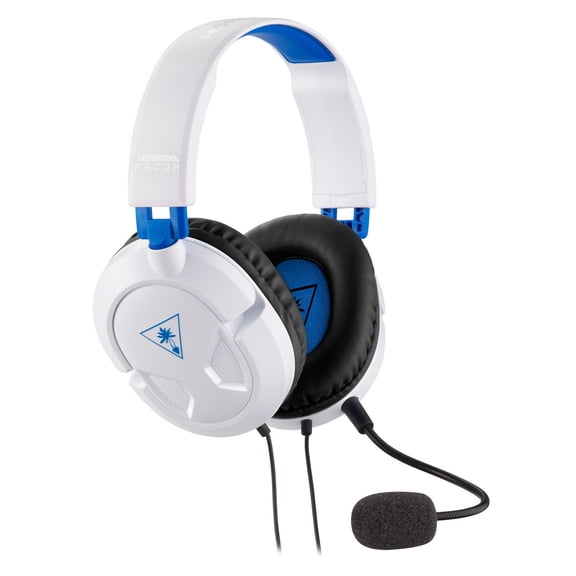 Turtle Beach Recon 50P Gaming Headset for PS4, Xbox One, PC, Mobile (White)