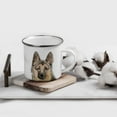 thumbnail image 2 of Koyal Wholesale 11oz. Stainless Steel Dog Campfire Coffee Mug Gift, German Shepherd Up Close, 1-Pack, 2 of 4