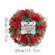 thumbnail image 5 of Corona navideña para puerta principal de 45 cm (18 pulgadas) con flores artificiales. Decoración navideña para el hogar, interior y exterior., 5 of 6