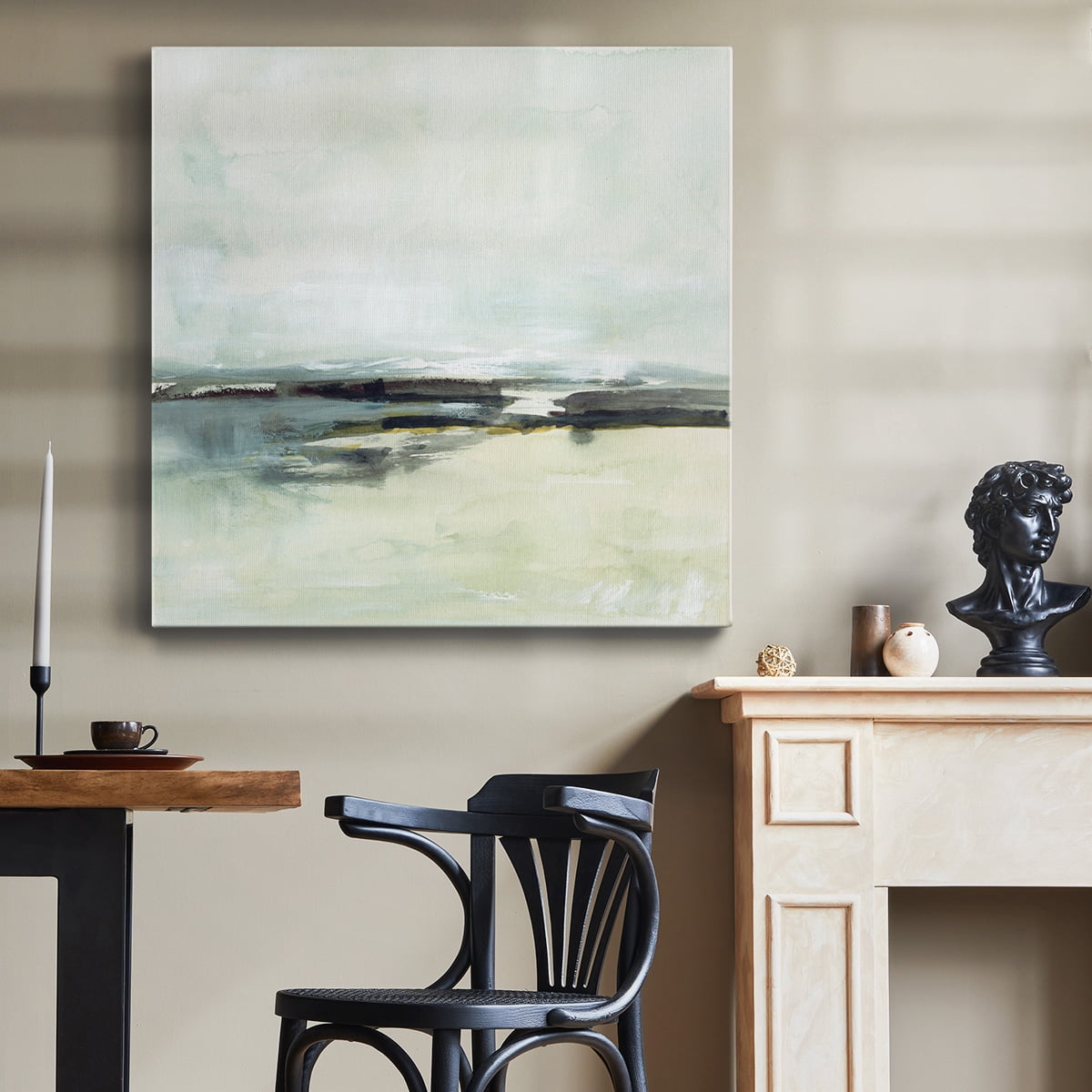 Wexford Home Sage Skies I-Premium Gallery Wrapped Canvas, 40" x 40" - Ready to Hang