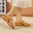 thumbnail image 2 of NOKIO Womens Slip on Espadrilles Wedges Sandals Women's Platform Wedge Comfort Cross Strap Flowers Slide Sandals Shock Absorbtion Breathable holes Arch Support Footbed Indoors Or Outdoors Slip On, 2 of 8