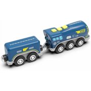 Battery Operated Action Locomotive Train (Magnetic Connection)- Powerful Engine Bullet Train Compatible with Thomas, Brio, Chuggington Wooden Tracks- Toys Car for Toddlers