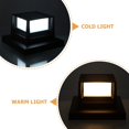 thumbnail image 3 of Waterproof Solar Outdoor Post Light Fixture for Garden Fence Pillars with LED Bulbs, Solar Powered, 3 of 6