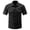 Black, variant on gbyLJF Men's Short Sleeve Shirts Military Work Fishing Shirts Button Down Breathable Outdoor Hiking Tops