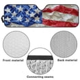 thumbnail image 6 of XYZCANDO US Flags Windshield Sun Shade Compatible with Jeep JK JKU JL JLU 1997-2023 Polyester Fully Covered Foldable Front Sunshade Keep Your Vehicle Cool Shade Heat Shield, 6 of 7