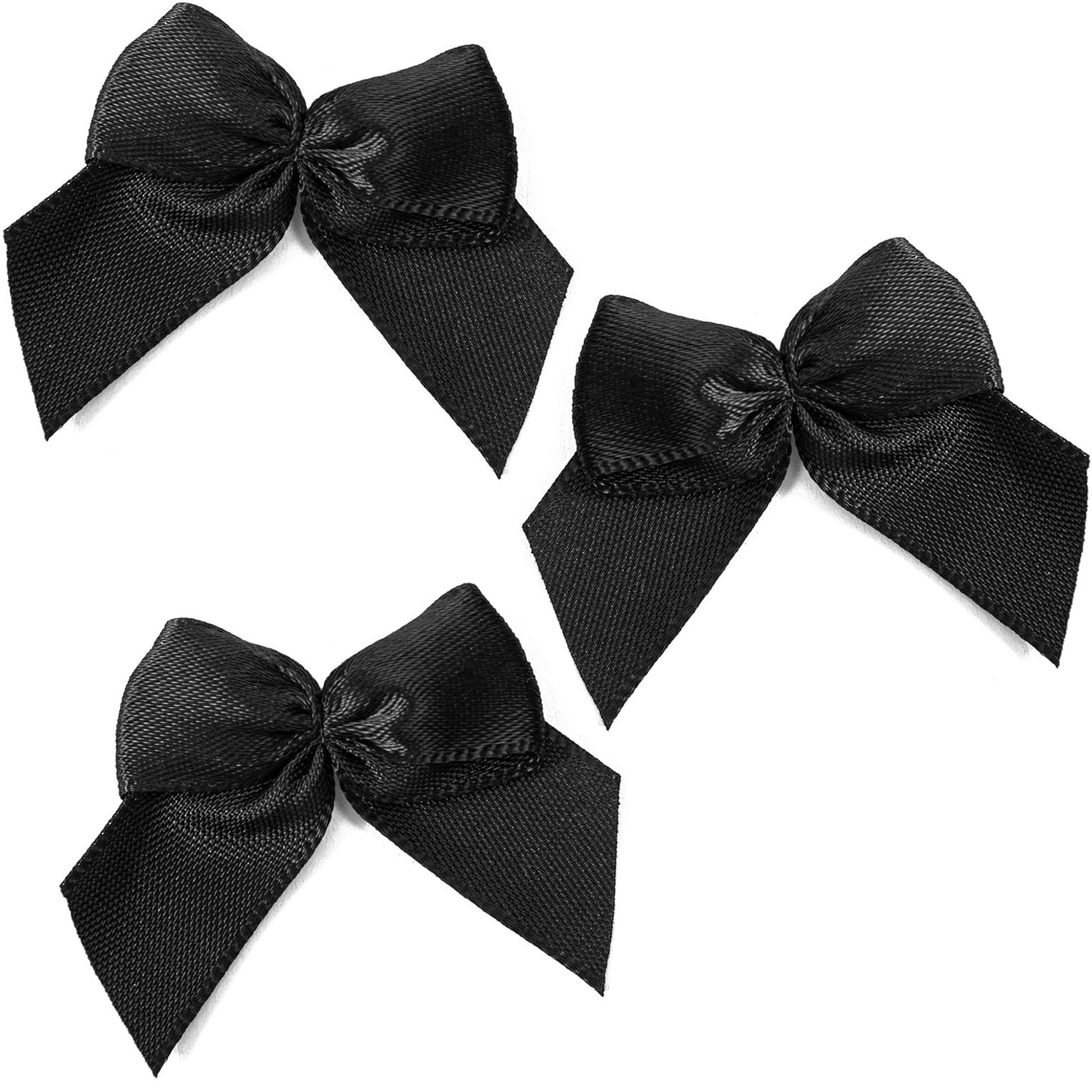  Black Ribbon For Gift Wrapping Satin Ribbon 3/8