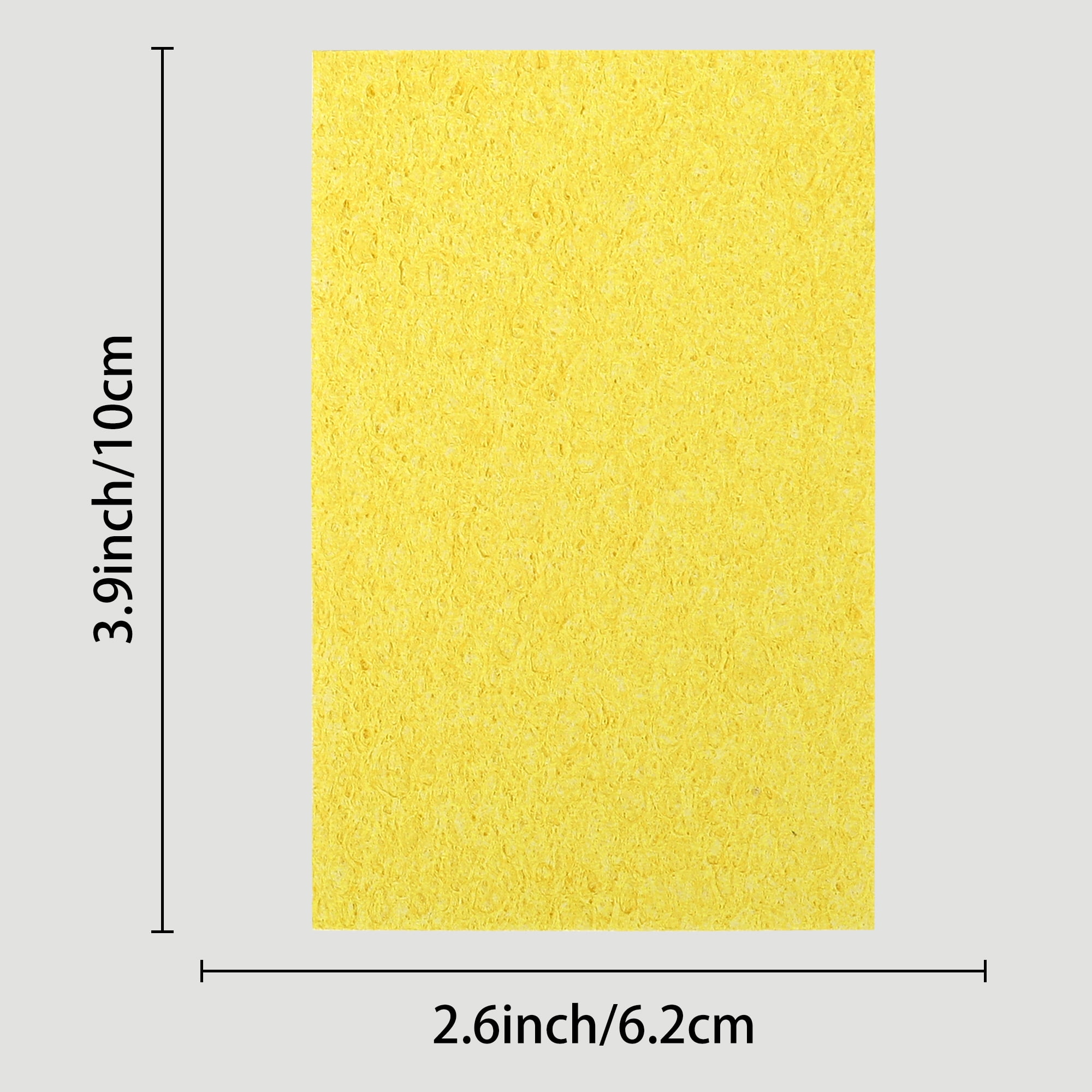 Unique Bargains 6 Pack Scrub Sponge Bulk Sponges Sponges Yellow