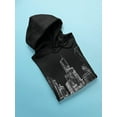 thumbnail image 3 of Dark Chicago Cityscape Hoodie Men -Image by Shutterstock, Male 4X-Large, 3 of 4