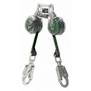MSA 6' Latchways Mini Twin-Leg Self-Retracting Lanyard With 36CS Snaphooks And Twin-Link Connector