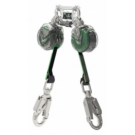 MSA 6' Latchways Mini Twin-Leg Self-Retracting Lanyard With 36CS Snaphooks And Twin-Link Connector