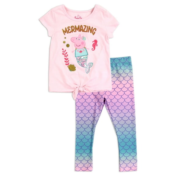Peppa Pig Girls' T-Shirt and Leggings Set (Toddler Girls & Little Girls)