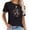 Black, variant on Magical for Women Magic Kingdom Family Holiday Vac Stylish Women's Short Sleeve Shirt - Fun Graphic Print