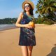 thumbnail image 3 of Balery Colorful Patterned Snake Vestidos de verano para mujer con estampado: vestido holgado sin mangas, vestido playero informal y cómodo para días calurosos., 3 of 7