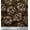 Brown, variant on Soimoi Silk Fabric Artistic Floral Ethnic Print Fabric by Yard 42 Inch Wide