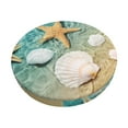 thumbnail image 6 of Uemuo Starfish And Seashell Pattern Round Bar Stool Seat Covers Washable Stool Cushion Slipcover Elastic Bar Chair Covers-14 inch, 6 of 7