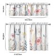 thumbnail image 6 of Watercolor Plants and Flowers3(1) Kitchen Curtain Valance 3 Piece Home Curtains and Valance Set Curtain Sink Window Decor Window Treatment Tier 27.5x36 Length, 6 of 6