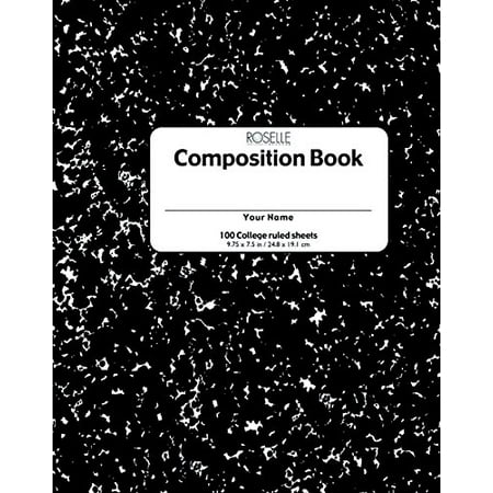 School Smart College Ruled Composition Book, 9-3/4 x 7-1/2 Inches, 100 Sheets