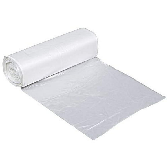 Clear Plastic Leak Proof Kitchen Waste Basket Garbage Bags, 48 Pack