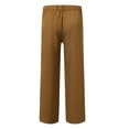 thumbnail image 7 of sususu Mens Sweatpants Tall,Men's Solid Color Casual Dress Pants Comfortable Flat Front Trousers For Business And Daily Wear,Khaki,XXL, 7 of 7