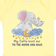 thumbnail image 4 of Inktastic My Safta Loves Me to the Moon and Back Elephant Family Boys or Girls Baby Bodysuit, 4 of 5
