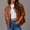 Brown, variant on Patlollav Women's Leather Short Biker Jacket Coat Long Sleeve Solid Pocket Coat/Jacket
